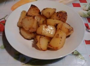Una foto de Papas sudadas con orégano