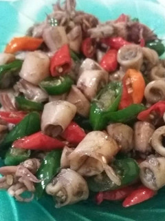 Foto resep Cumi Asin Cabe Hijau