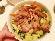 A picture of spring onion rice