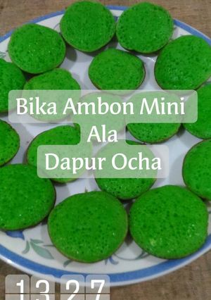 Foto resep Bika Ambon Pandan Mini Praktis