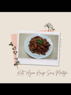 Foto resep Kulit ayam krispi Saus Mentega
