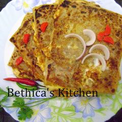 Baida Roti (Stuffed Egg Keema Paratha) A picture of Baida Roti (Stuffed Egg Keema Paratha).