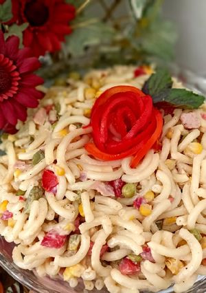 عکسی از دستور سالاد ماکارونی