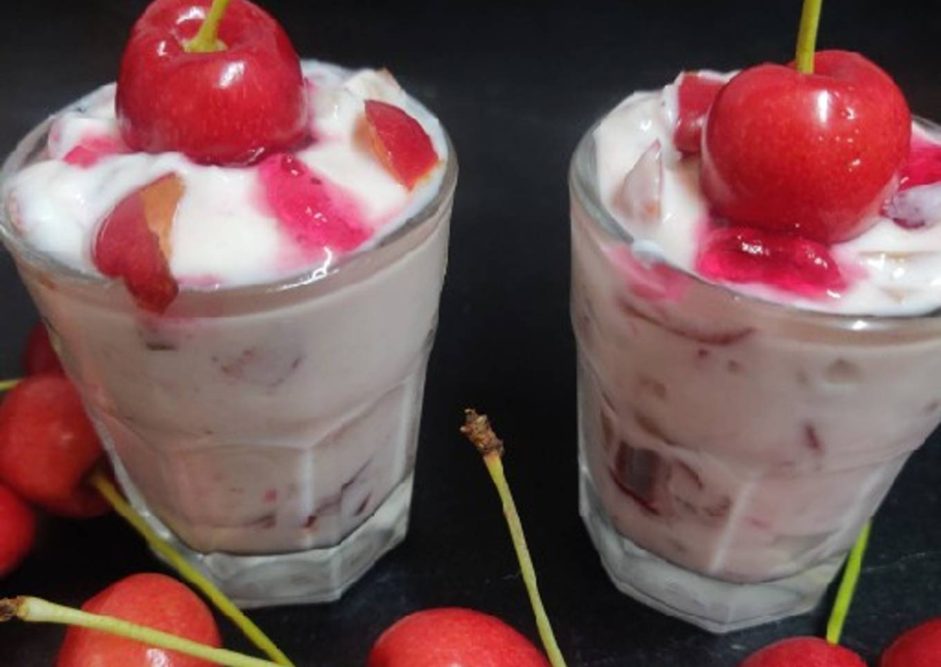 Cherry shrikhand