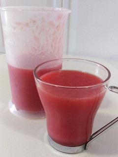 Una foto de Batido de plátano y sandía