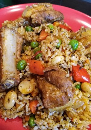 Una foto de Arroz con Chancho (Cerdo)