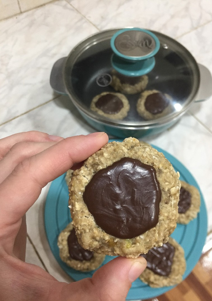 Una foto de Pepas de banana y chocolate