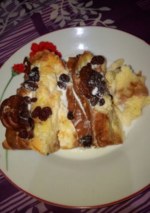 Foto resep Bread Pudding (Renyah diluar dan Lembut di dalam)🍞🍮