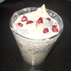 A picture of Yummy fruit custard.