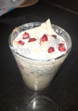 A picture of Yummy fruit custard.