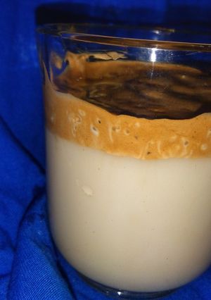A picture of Dalgona coffee.