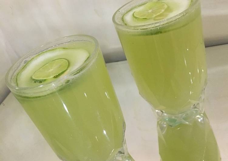 Simple Way to Make Homemade Cucumber lemonade