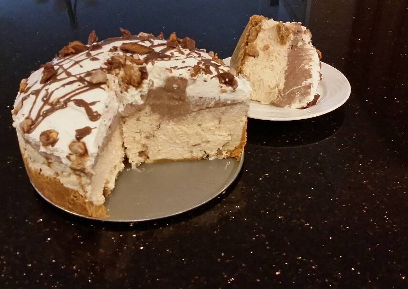 Peanut Butter Layered Mousse Torte