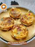 👩‍🍳Mini Omelette Capsicum🫑🍳