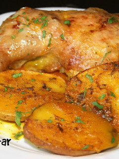 Una foto de Pollo marroquí