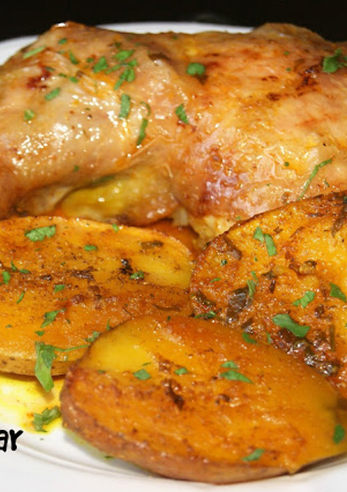 Una foto de Pollo marroquí