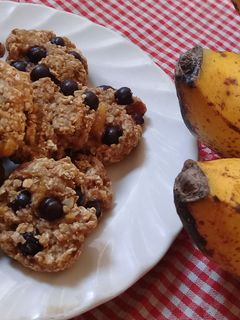 Foto resep Banana Oat Chocochips Cheewy Cookies (3bahansaja)