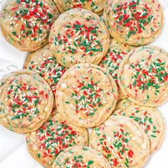 A picture of No-Roll Christmas Sprinkle Cookies.