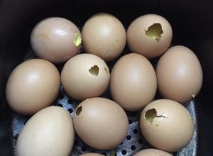 Hình của món Hột gà nướng- ăn vặt.