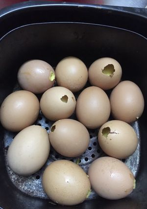 Hình của món Hột gà nướng- ăn vặt.