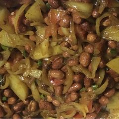 A picture of Aaloo peanut sabji.