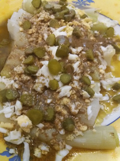 Una foto de Puerros con vinagreta🥒