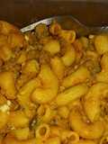 Cremosos coditos con carne molida