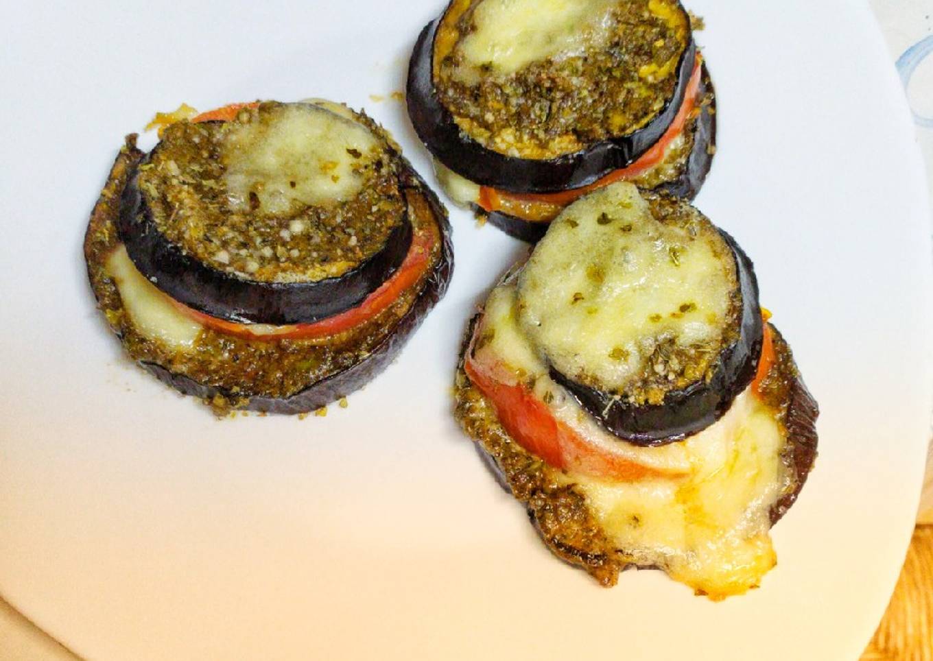 Aperitivo: Melanzane alla parmigiana o berenjena a la parmesana