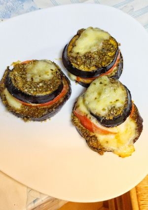 Una foto de Aperitivo: Melanzane alla parmigiana o berenjena a la parmesana