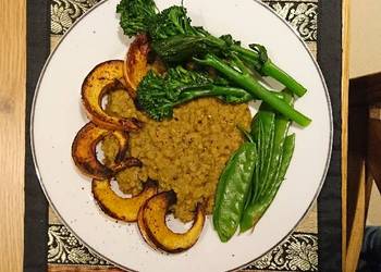 How to Prepare Tasty Roasted Squash  Spiced Lentils