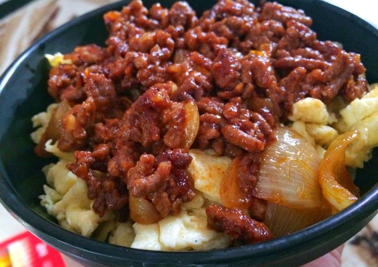 Nasi Orak Arik Telur Daging