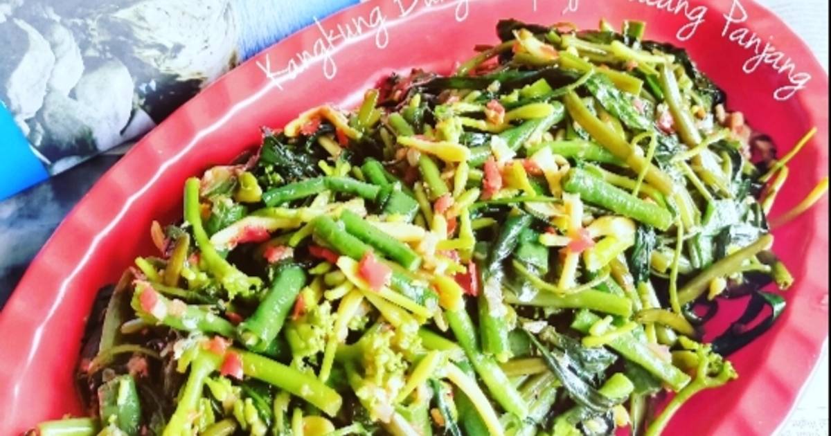 Resep Kangkung Bunga Pepaya Kacang Panjang Oleh Chiensyn Kuliner Cookpad