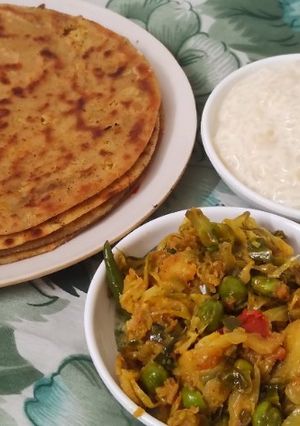 A picture of Chana Dal Paratha.
