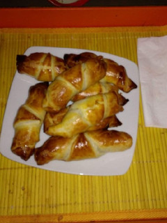 Una foto de Croissant de chocolate