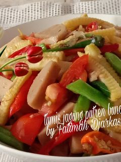 Foto resep Tumis Jagung Putren Buncis