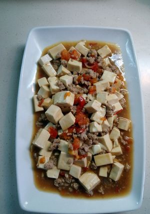 Hình của món Đậu hũ Tứ Xuyên (phiên bản Việt).