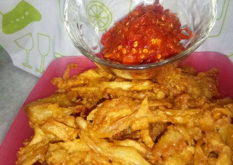 Jamur crispy sambal bawang😍😋