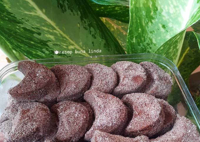 Kue putri salju coklat