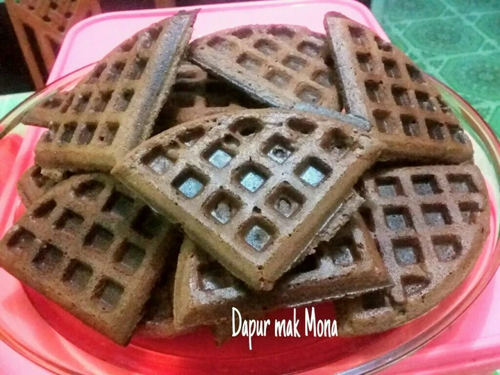 Langkah Mudah untuk Membuat Resep  Waffle kresh! coklat energen yang Lezat Sekali, Bisa Manjain Lidah