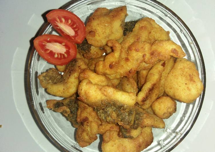 Ikan gabus krispi