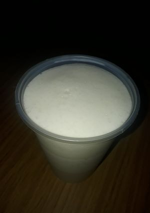 Una foto de Licuado de banana liviano