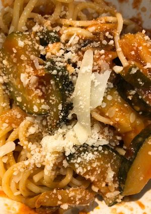 A picture of Vegetable spaghetti.