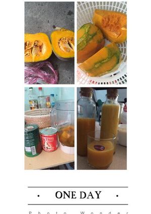 Hình của món Sữa bí ngô vừa lạ vừa ngon.