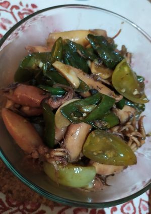 Foto resep Cumi Asin sambel ijo