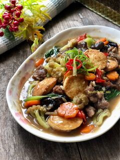 Foto resep Tumis Sayur Tofu Daging Sapi
