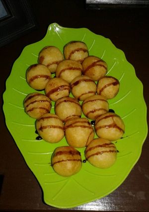 Foto resep Bola2 tape saus coklat hemat&praktis