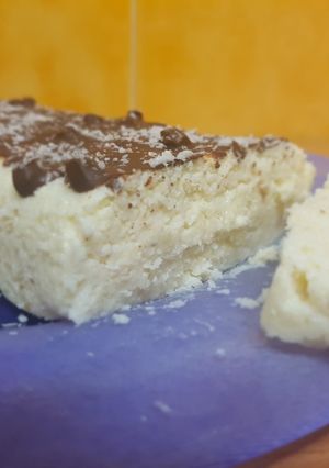 Una foto de Turrón de coco saludable