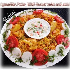 A picture of Vegetables pulao.