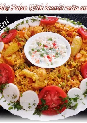 A picture of Vegetables pulao.