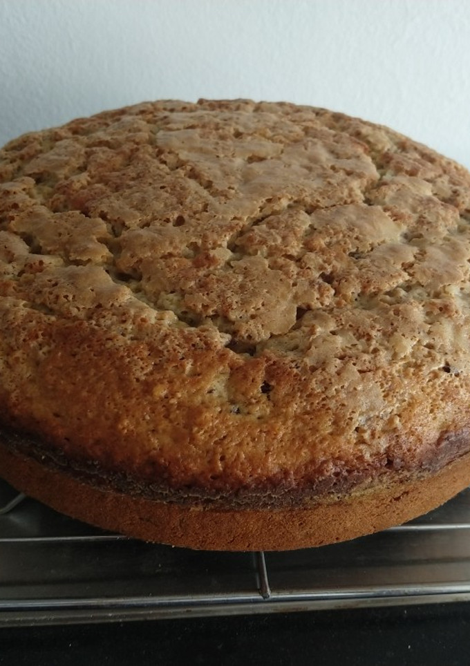 Una foto de Torta de bananas con chips de chocolate